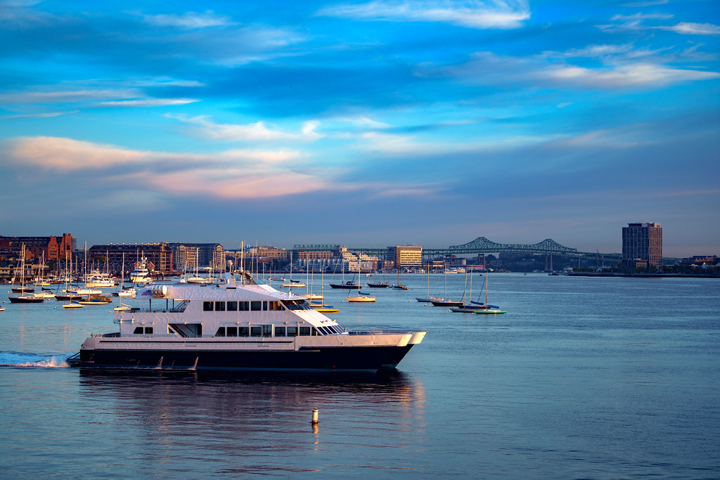Sailboat anchored at Boston harbor Sailboat anchored at Bo… Flickr
