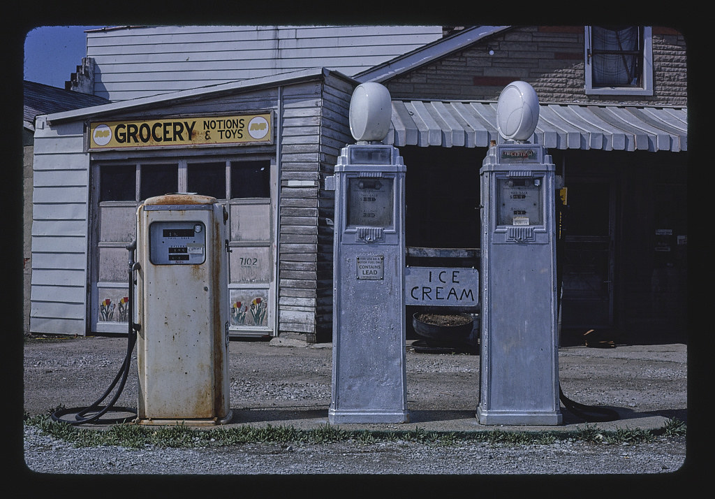 Gas pumps, Indianapolis, Indiana (LOC) Margolies, John,, p… Flickr