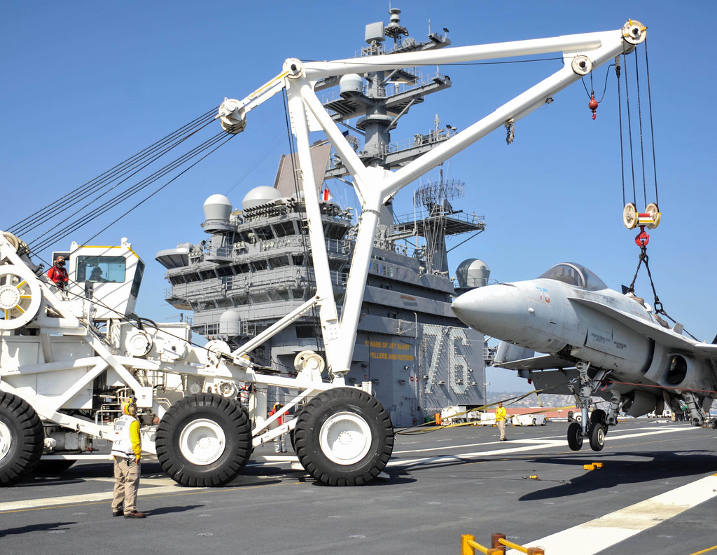 Flight deck drills. SAN DIEGO (April 15, 2015) Sailors use… Flickr