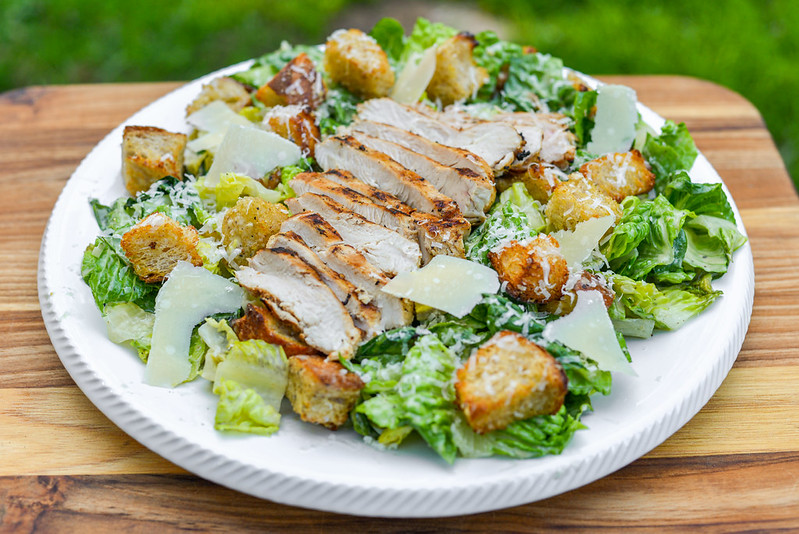 Grilled Chicken Caesar Salad Recipe The Meatwave