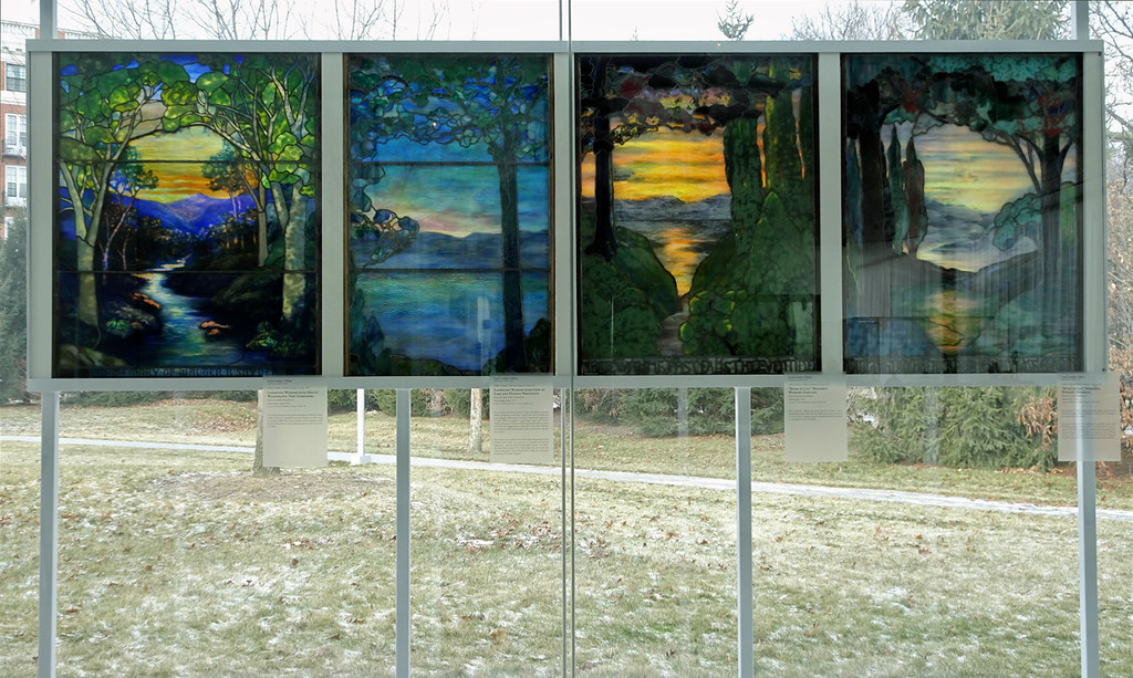 Tiffany StainedGlass Windows From the museum label "Thes… Flickr