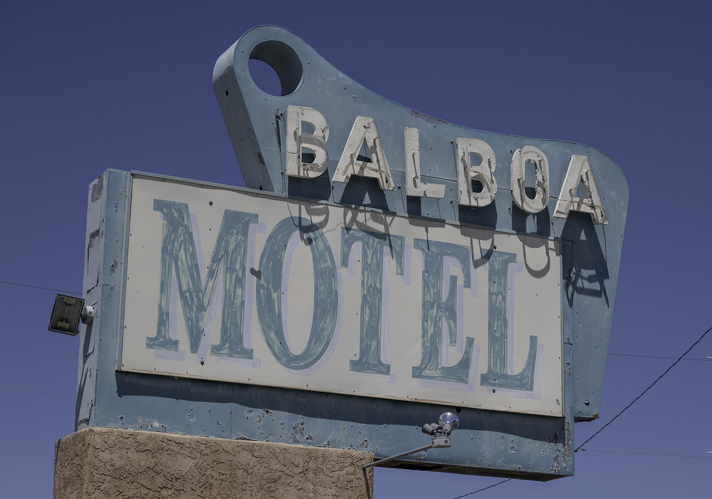 Balboa Motel Motel Signs from Deming New Mexico. Dave Flickr
