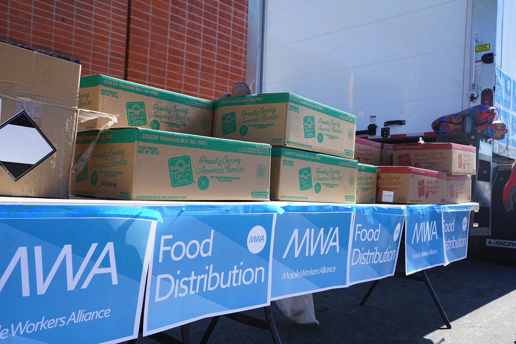 Food Bank at Burbank Uber Hub Flickr