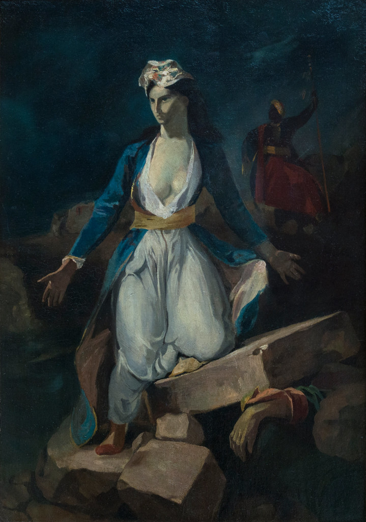 La Grèce sur les ruines de Missolonghi, Eugène Delacroix, … Flickr