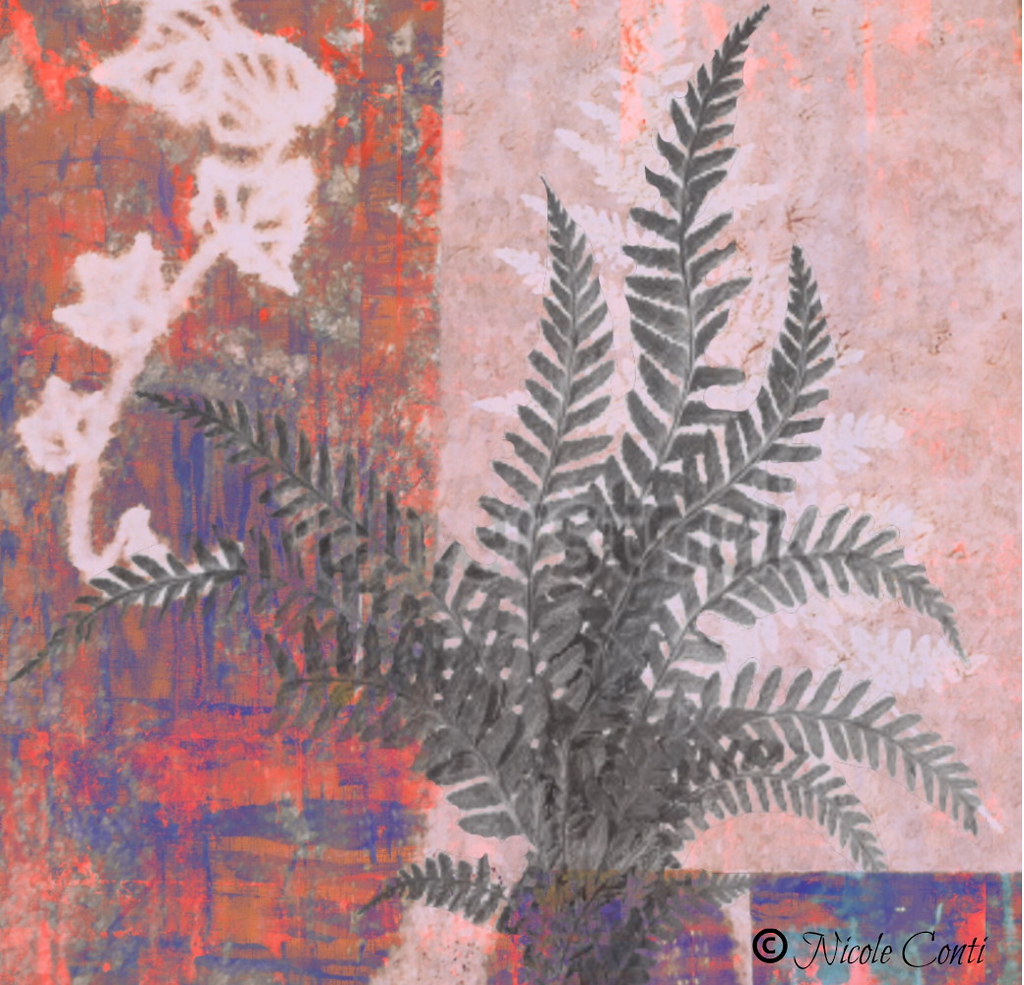 Another little botanical collage Mixed media on canvas in … Flickr