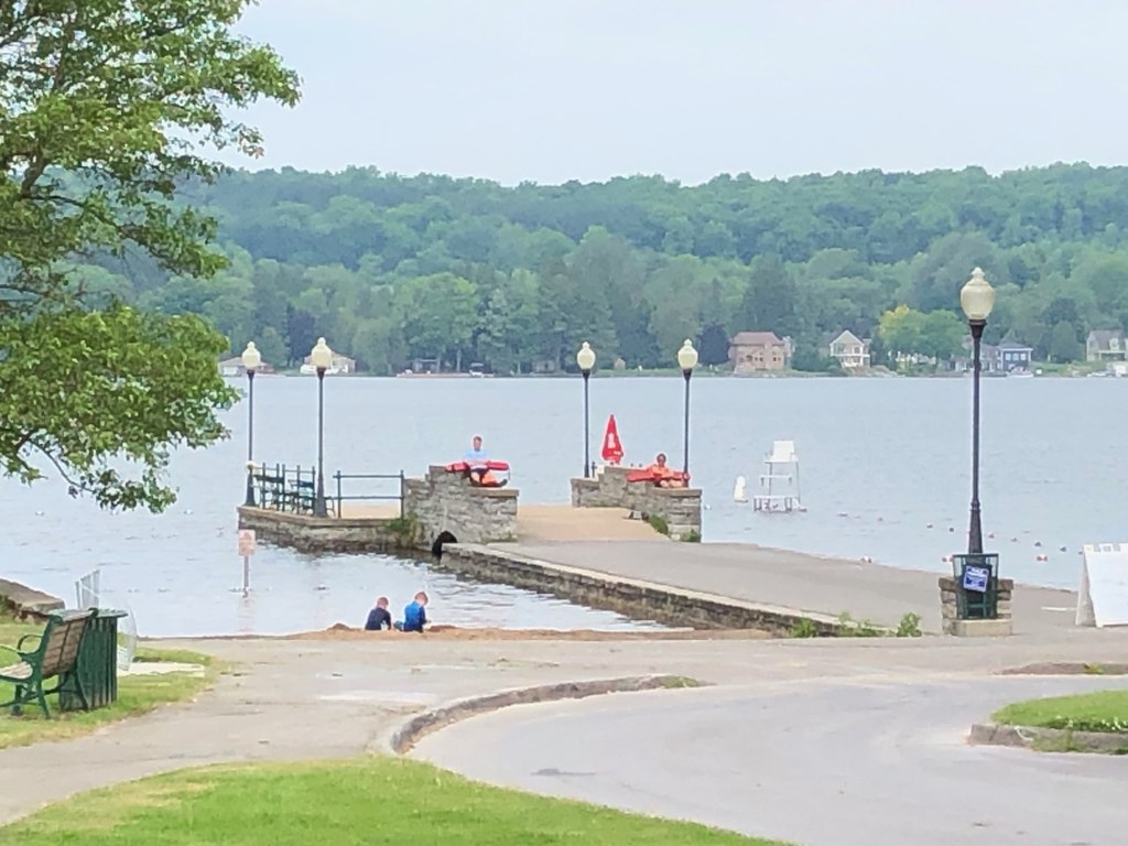 Dock Lakeland Park at Cazenovia Lake. Earl Flickr