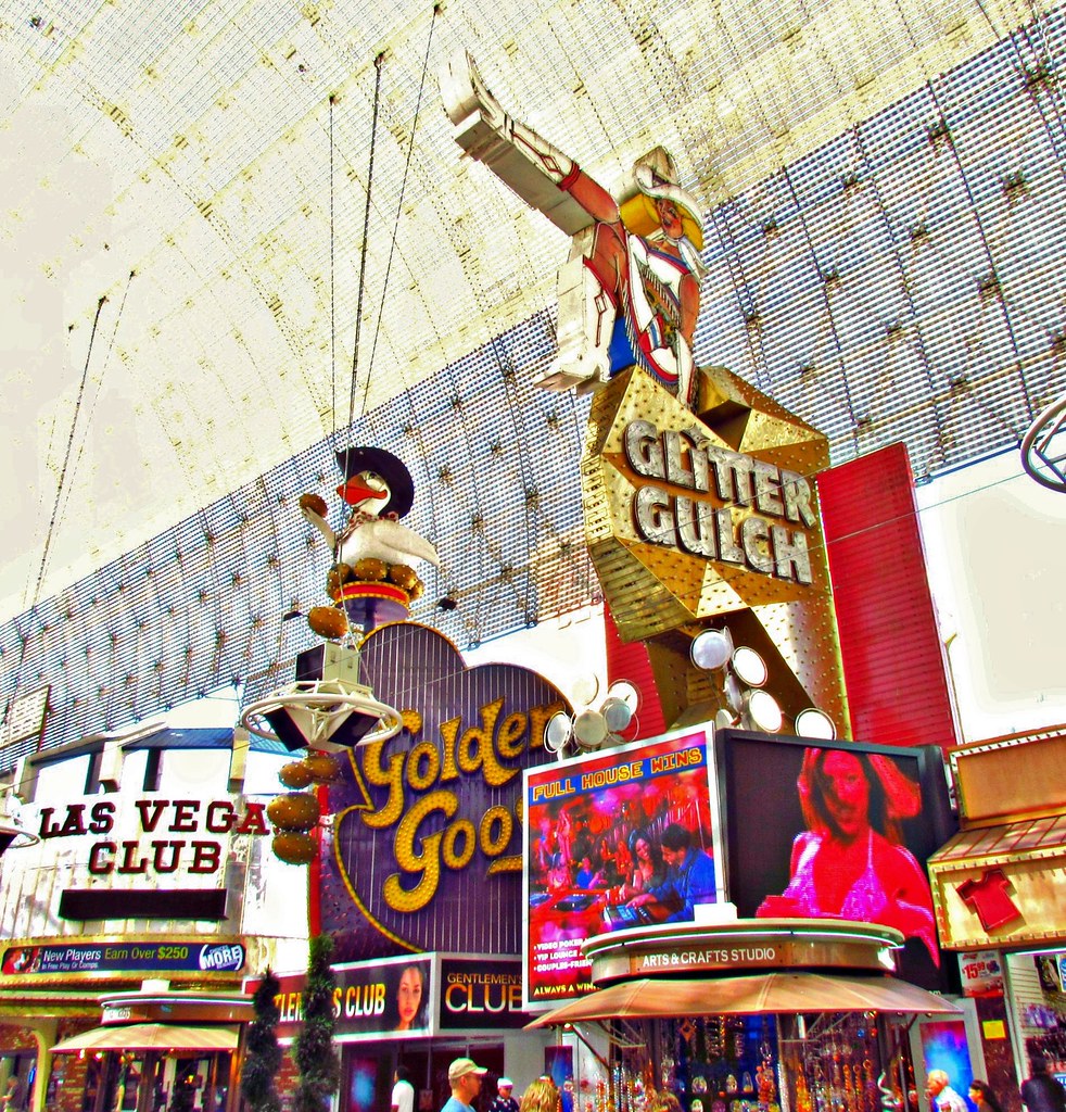 Glitter Gulch and Golden Goose, Fremont Street, Las Vegas,… Flickr