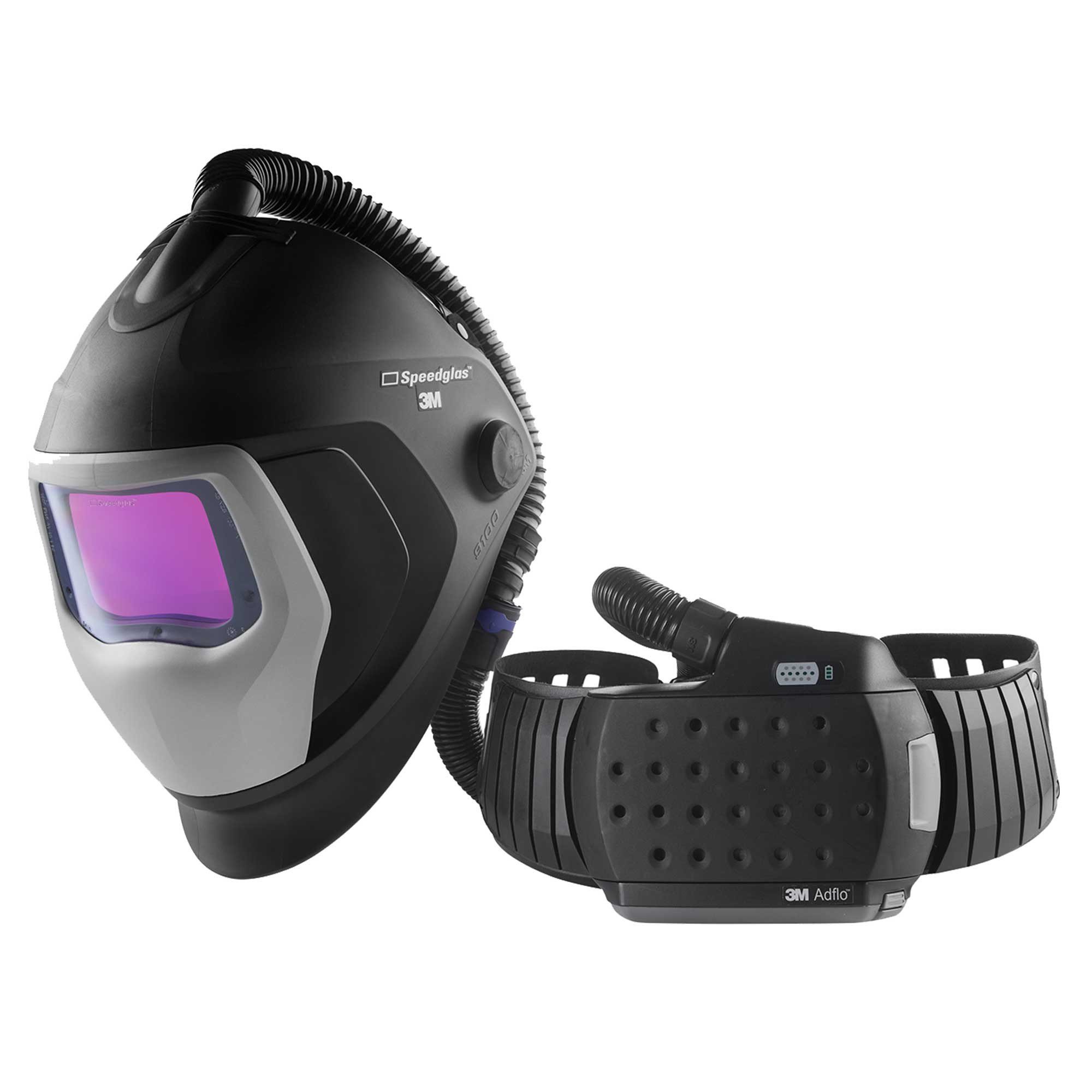 3M SPEEDGLAS WELDING HELMET 9100XXi + ADFLO POWERED AIR RESPIRATOR PAPR