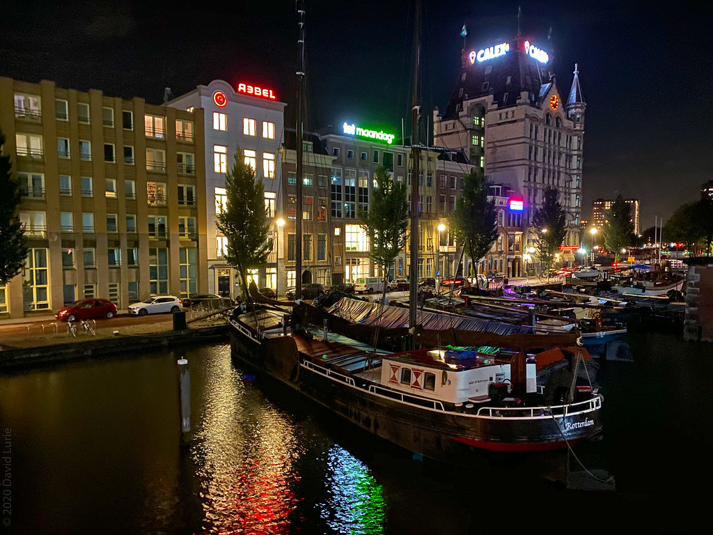 Rotterdam at night a photo on Flickriver