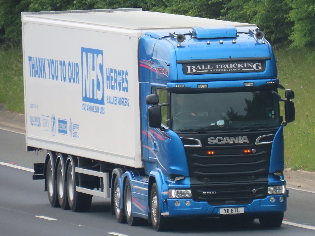 Ball Trucking, Scania R580 Bluestream (Y11BTL) On The A1M … Flickr