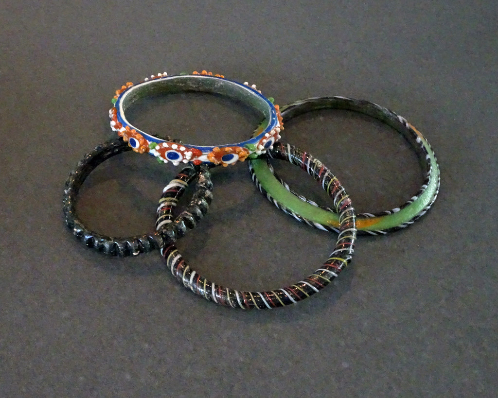 Glass Bracelets Glass bracelets from the Eastern Mediterra… Flickr