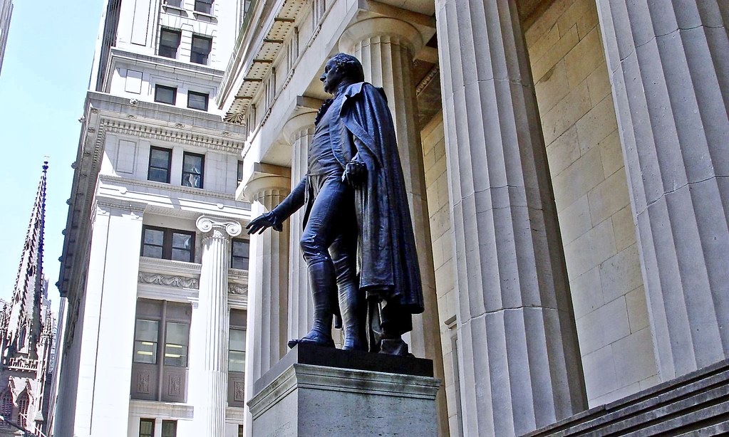Statue of Washington on Wall Street Statue of Flickr