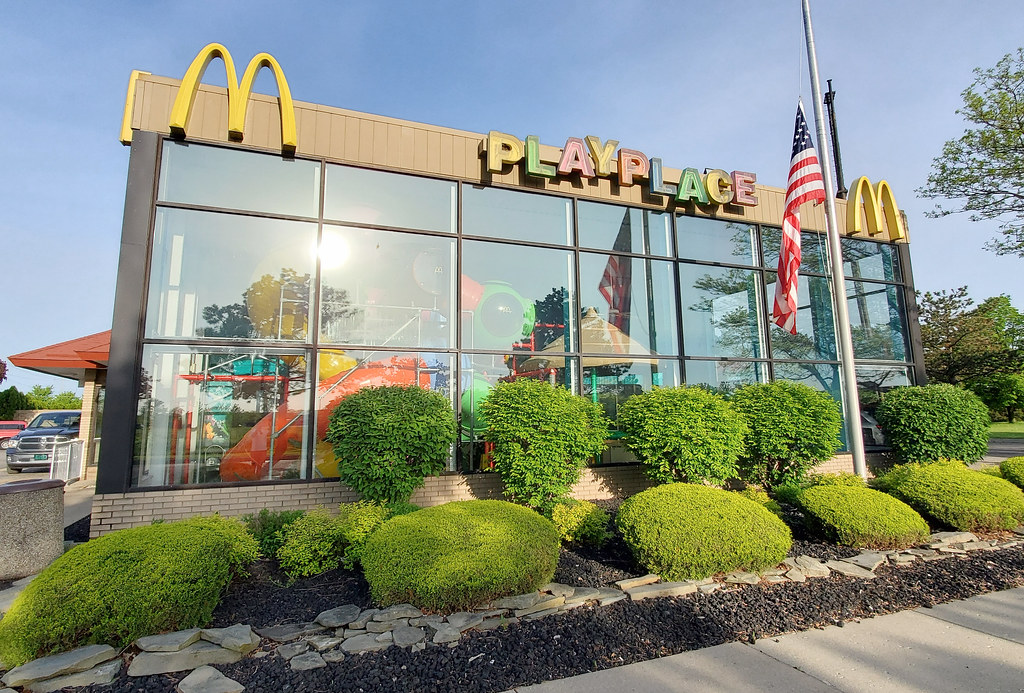 McDonald's at 14530 Laplaisance Rd Monroe, MI The Caldor Rainbow