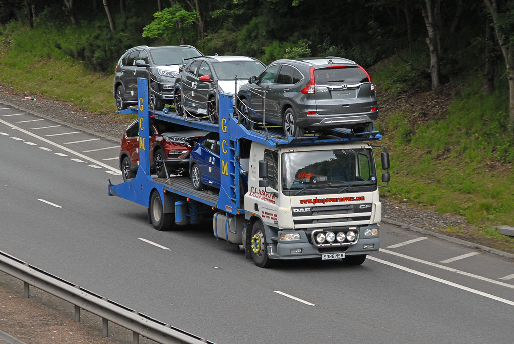 DAF Glasgow Car Movers S388 NSB M90 Broxden, Perth. Flickr