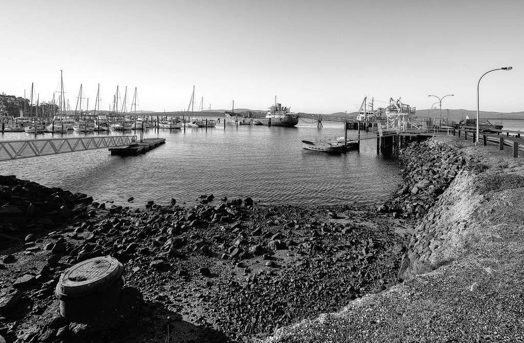 Beauty Point Marina In this black and white shot we get th… Flickr
