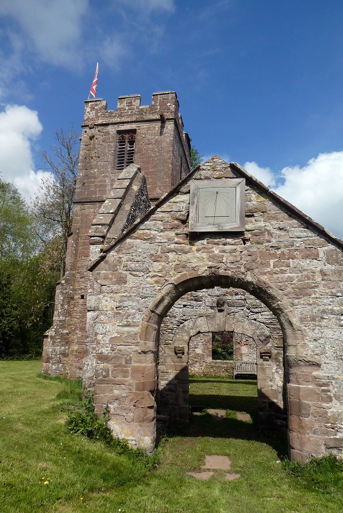 Llanwarne, Herefordshire 17c 18c South porch with sundia… Flickr
