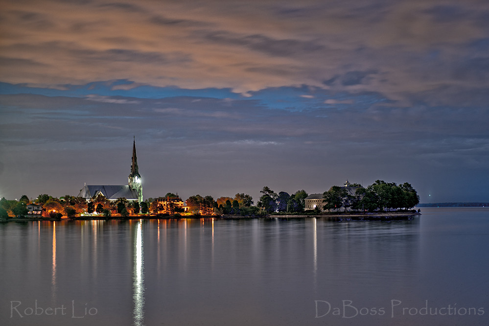 Blue Hour at PointClaire Village. Robert Lio Flickr