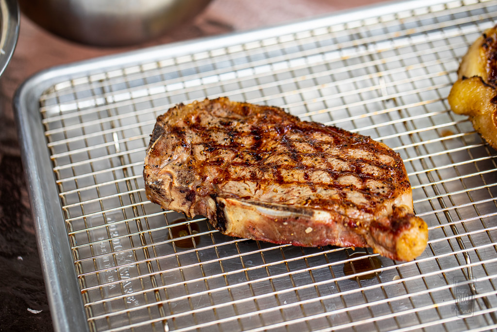 Grilled Bonein Strip Steaks Mike Flickr