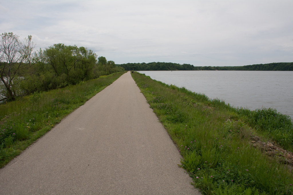 Lake Charleston Park Trail Near Charleston, IL; levee Flickr