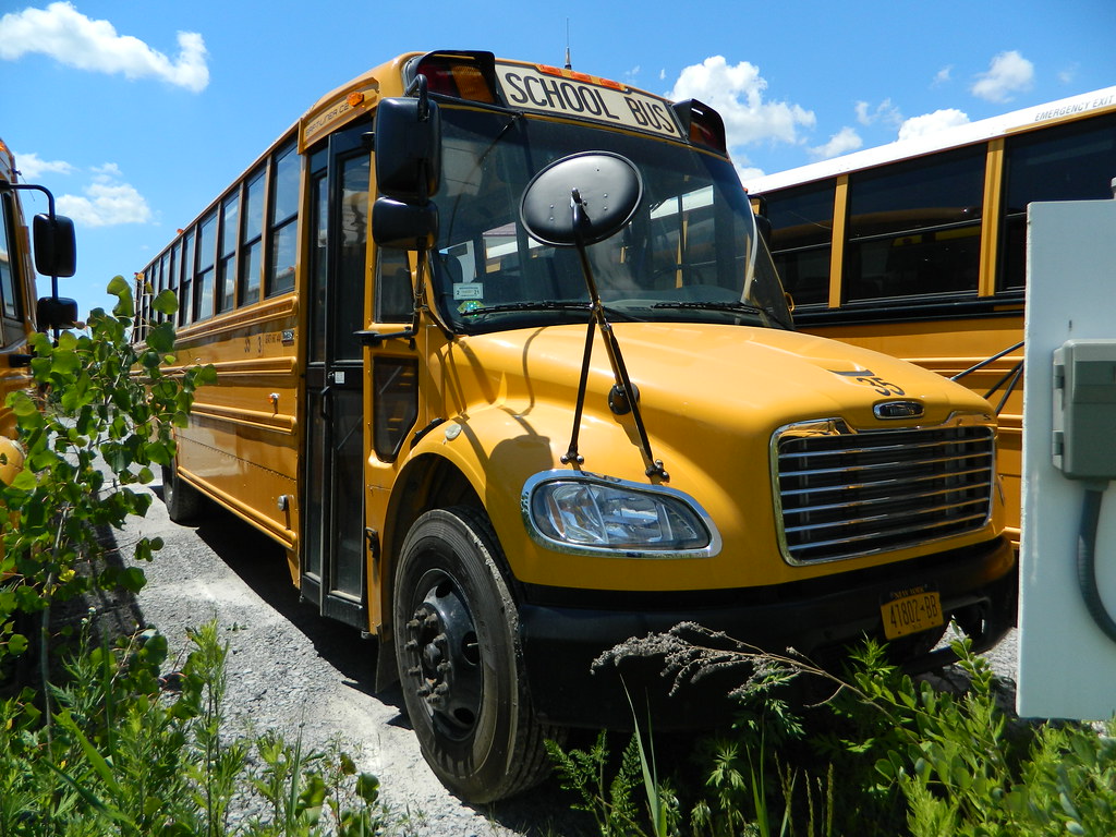 C&F Transportation 35 exMcGraw Central School Bus lot M… Flickr