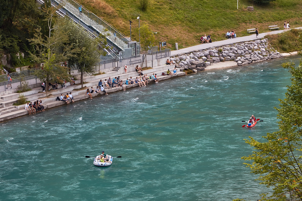 Bern Summer at the Aare river River Aare, Bern, Canton o… Flickr