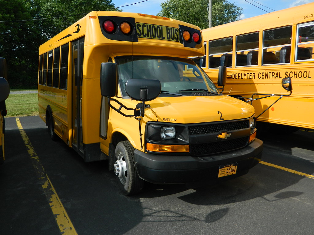 DeRuyter Central School 2 (2) Bus lot DeRuyter, NY Flickr