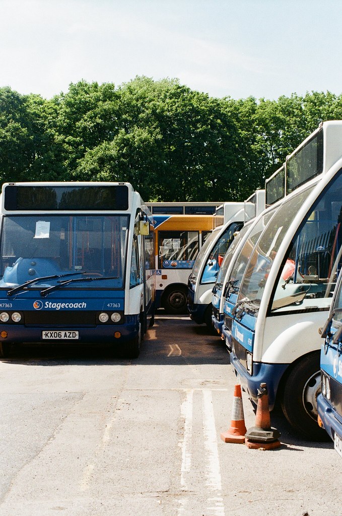 stagecoach cwmbran depot shot on nikon fa with kodak gold.… Flickr