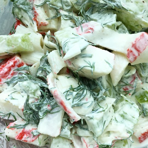 Imitation Crab Salad Recipe Crab Salad With Cucumber And Tomato