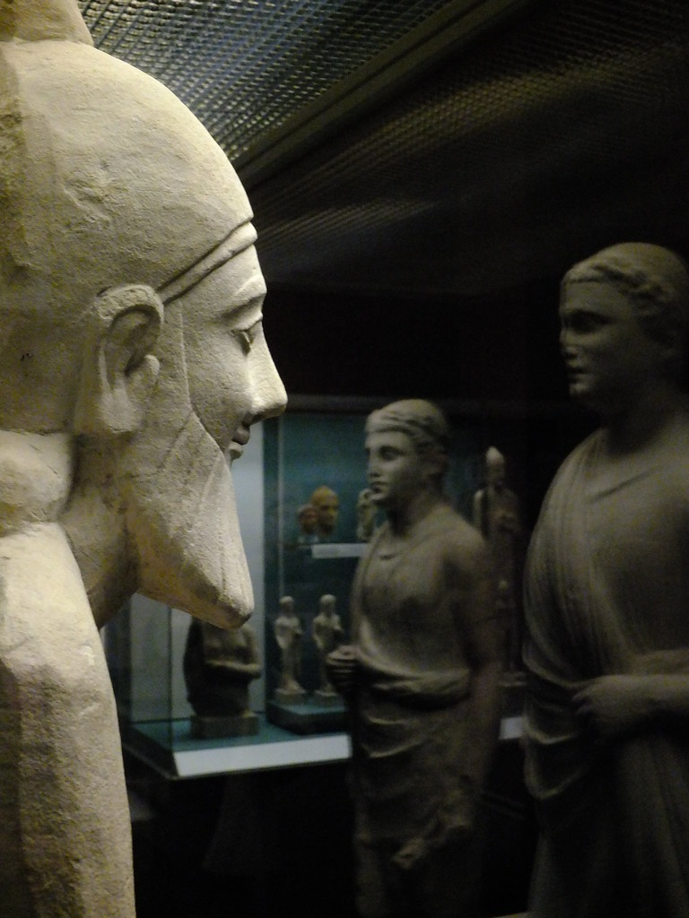 Votive Look Votive statue, c. 600BC Although the costume o… Flickr