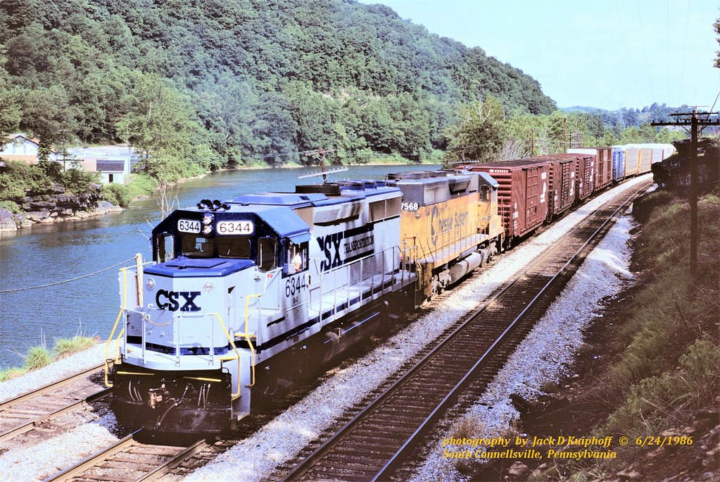 CSX 63447568, R396, S. Connellsville, PA. 6241986sm FLI… Flickr