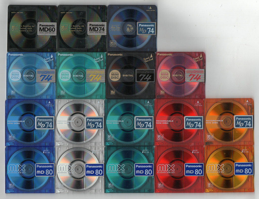 Panasonic brand blank MiniDiscs All 17 discs, all made in … Flickr