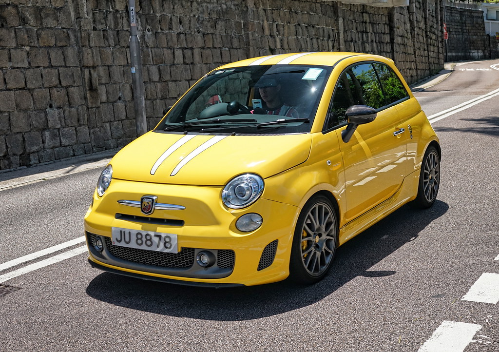 HKG Car Licence Plate JU 8878 Fiat Abarth cars in Hong… Flickr