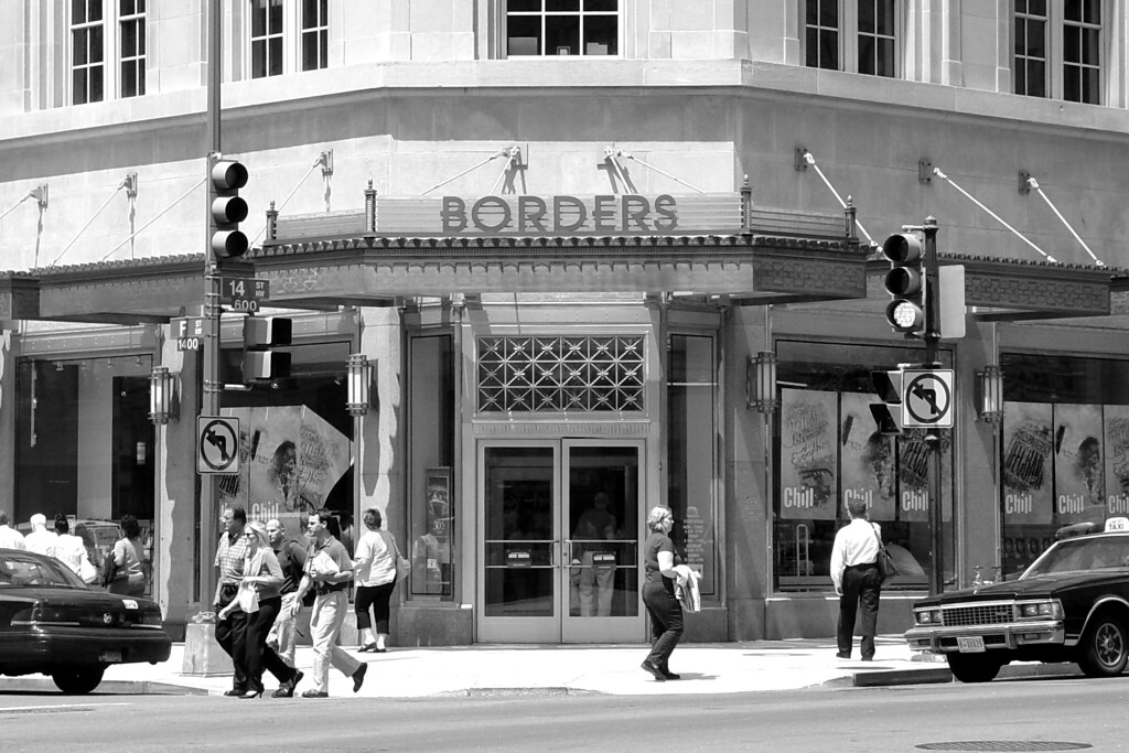 Borders store at 14th and F Streets NW Borders bookstore a… Flickr