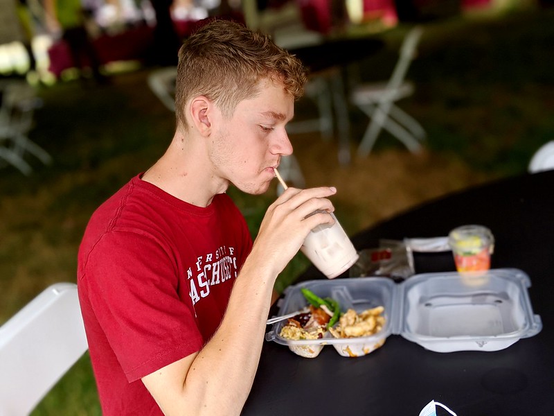 Blue Wall & Tent UMass Dining