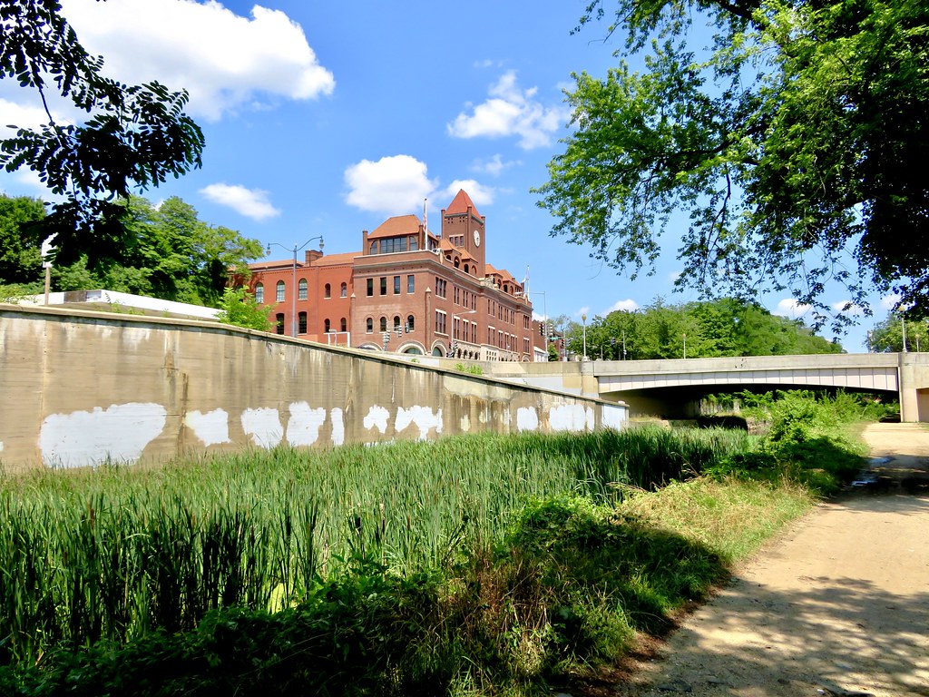Car Barn Puffy clouds seem to drift above and b… Flickr