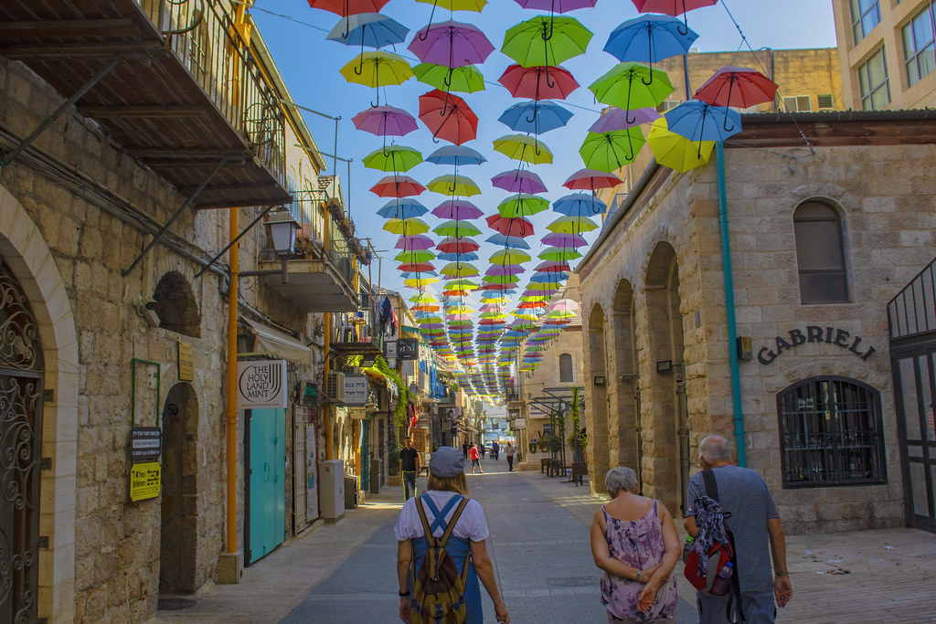 Umbrella over the street Jerusalem Andrew Price Flickr