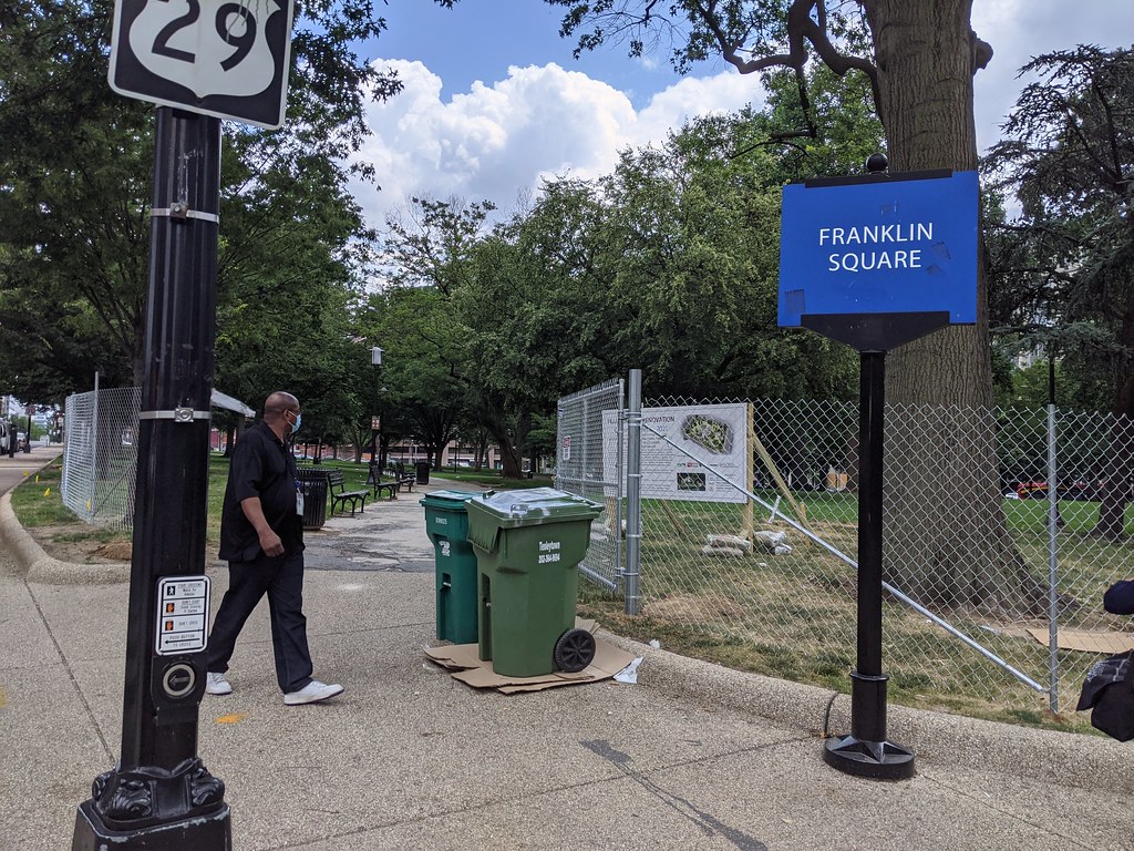 Photo by Eric Falquero Franklin Square park on July 1, aft… Flickr