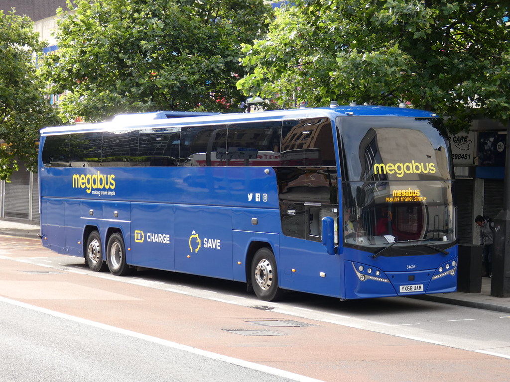 Megabus 54604 YX68UAM At Bond Street, Bristol. Flickr