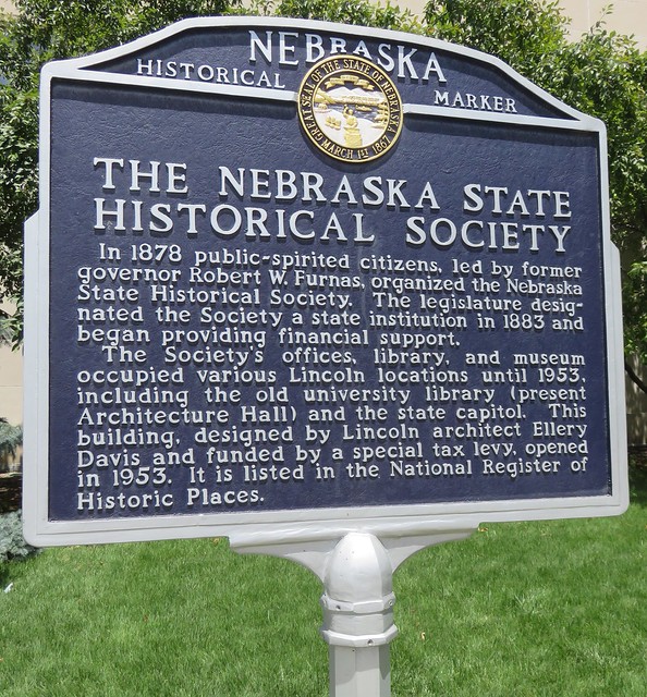 The Nebraska State Historical Society Marker (Lincoln, Nebraska) a