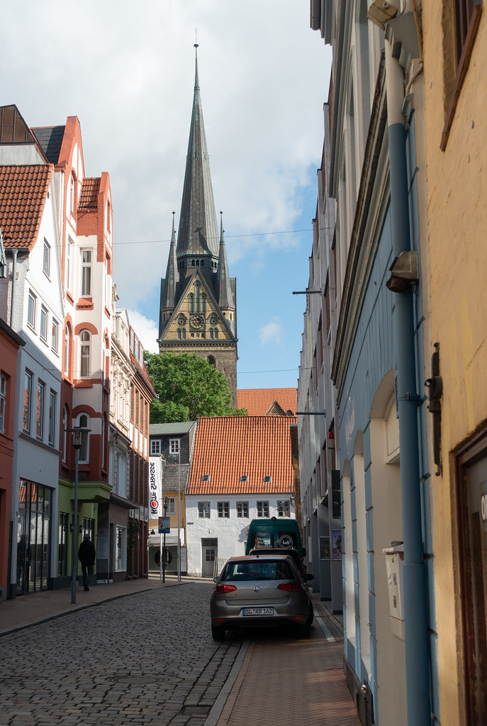 Flensburg Rote Straße und Nikolaikirche Teelicht Flickr