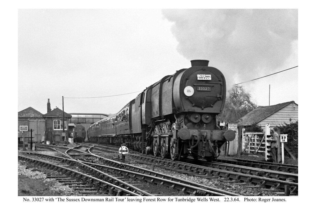 Forest Row. 33027 & railtour departing. 22.3.64 Roger Joanes Flickr