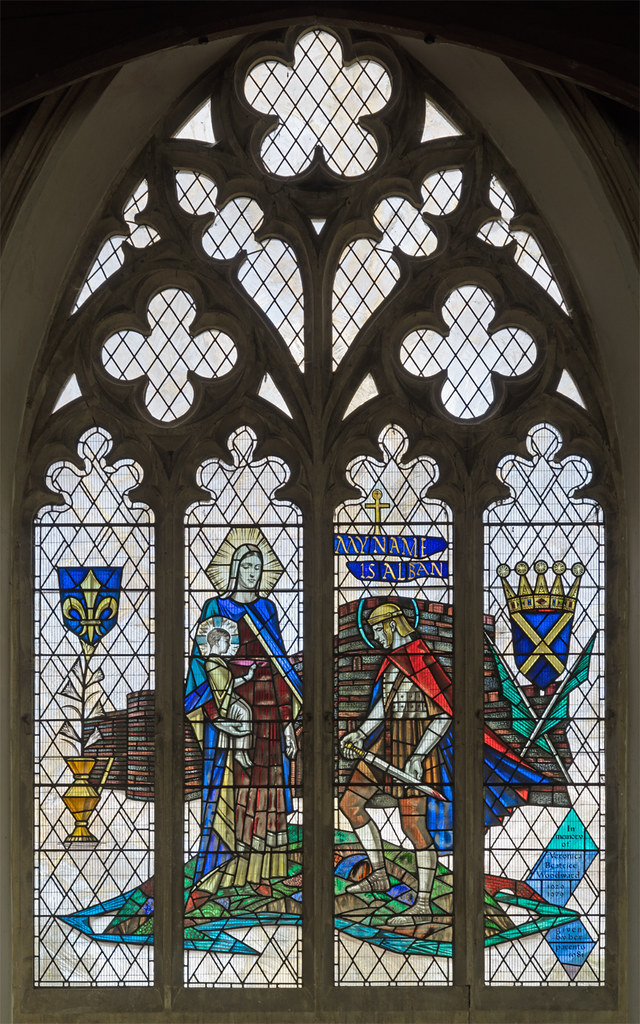 Alban, Maulden Stained glass window in the parish church o… Flickr