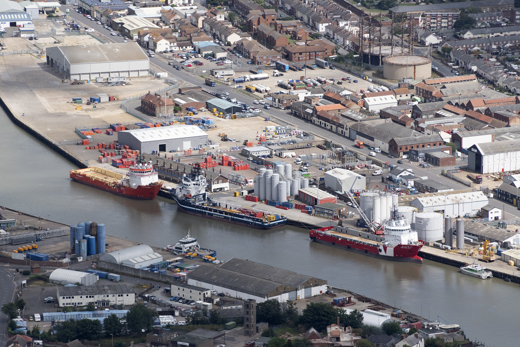 Great Yarmouth port aerial image aerial view of Great Ya… Flickr