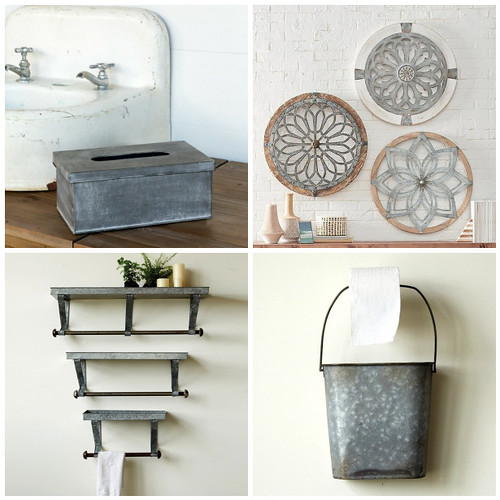 Galvanized Bathroom Accessories tissu… Flickr