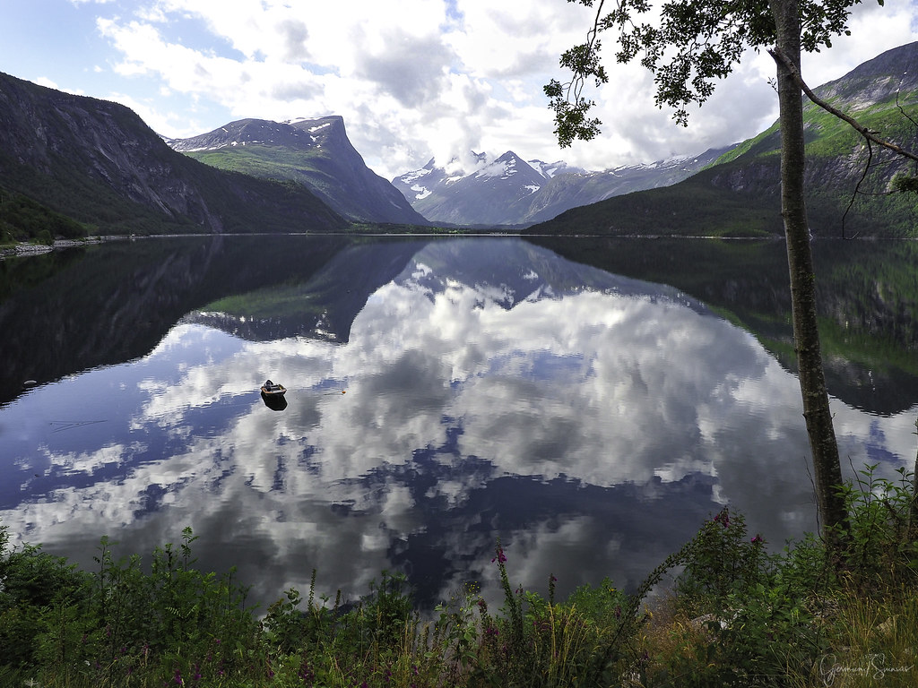 Eresfjord A beautiful fjord in the middle of Norway Gjermund