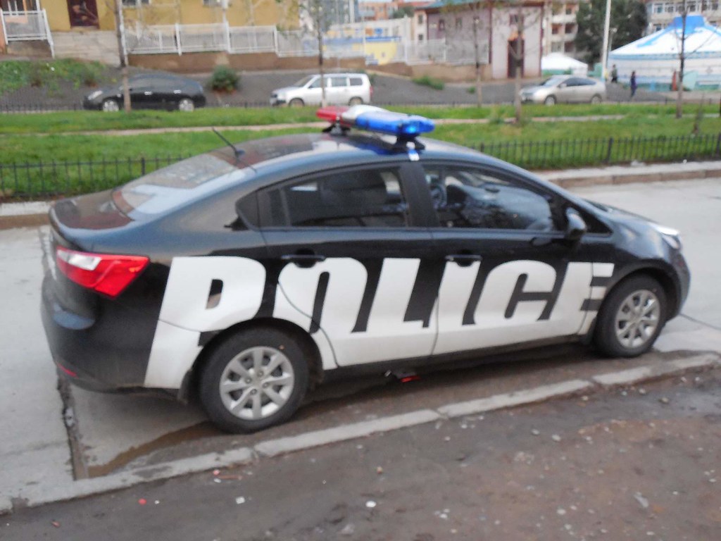 Police car (Ulaanbaatar, Mongolia) Flickr