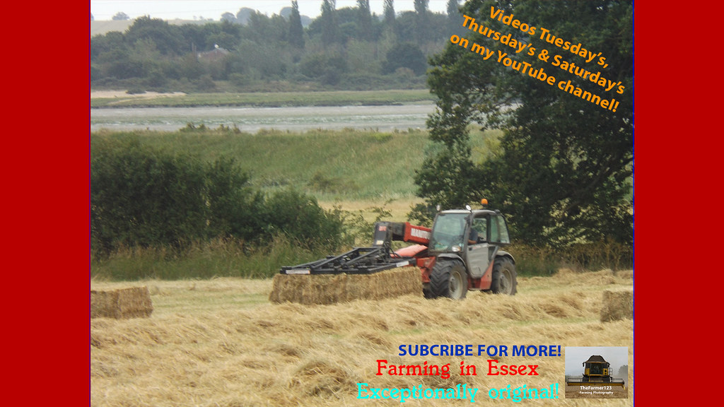 Two Farming in Essex Stacking hay bales with Manitou tel… Flickr