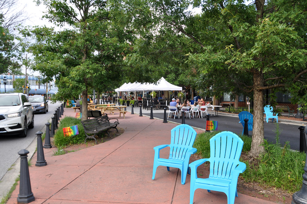 Takoma Park's Laurel Avenue Streetery BeyondDC Flickr