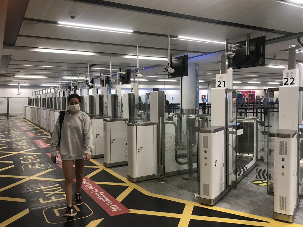 Gatwick Airport passport control, Covid19 The biometric s… Flickr