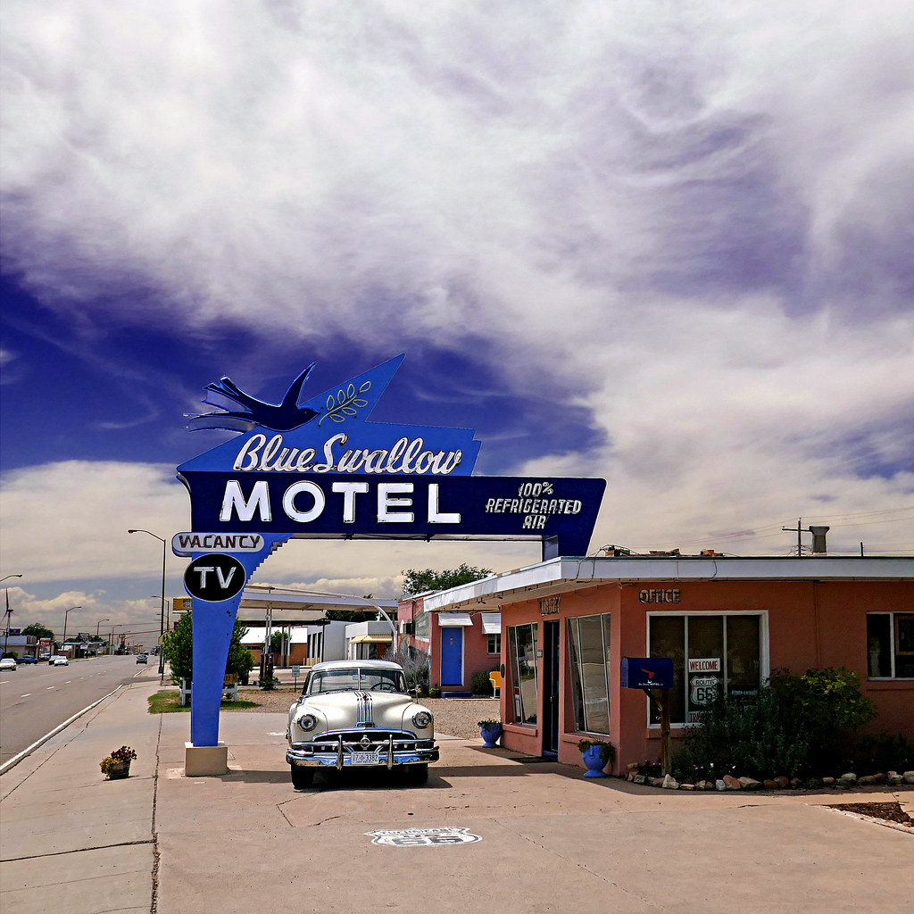 Tucumcari, New Mexico, USA The Blue Swallow Motel 1951 P… Flickr